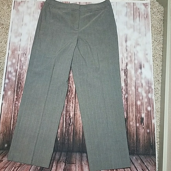 Larry Levine Size 14 Gray Work Pants - Picture 3 of 5